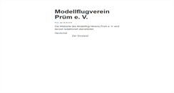 Desktop Screenshot of mfv-pruem.de